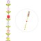 Crystal Lane DIY Glass Garden 7in Tulip Flowers Bead Strand, 9pcs